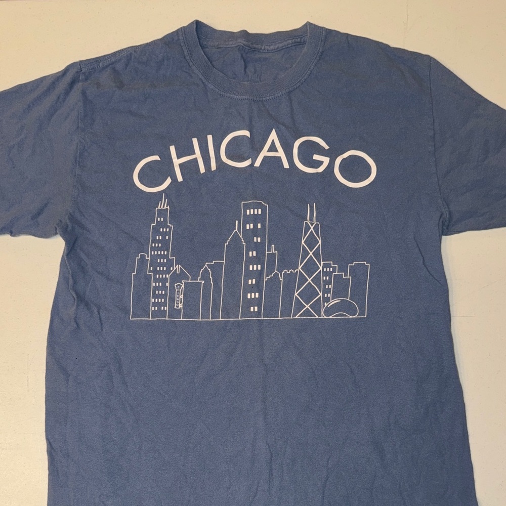 Chicago Skyline Blue T-Shirt